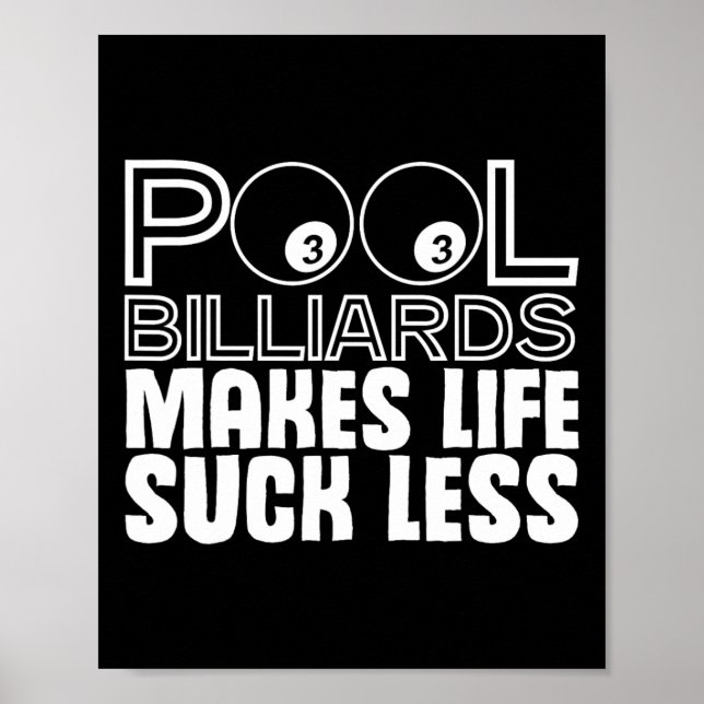 Chalk Rack Aight-ball Bar Table Billiards Snooker Poster (Vorne)