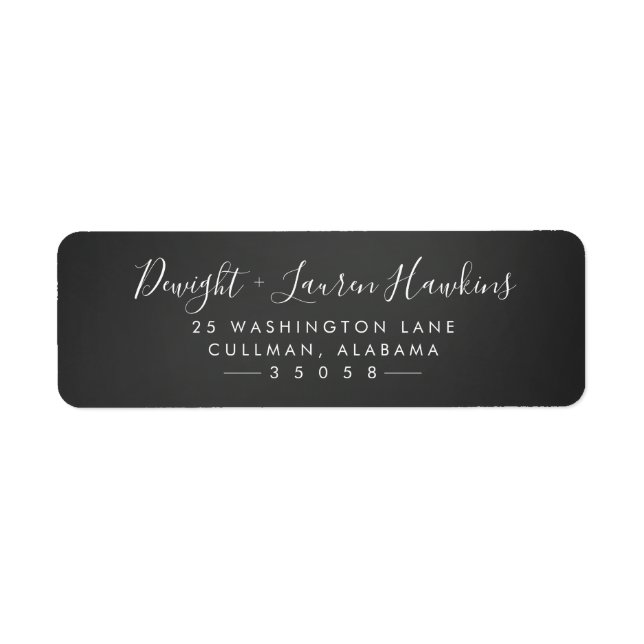 Chalk-Rücksendeadresse (Vorne)