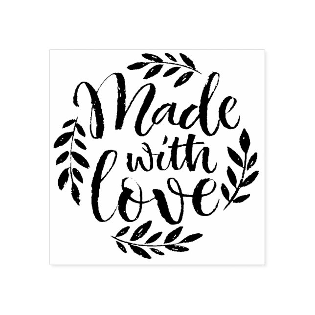 Chalk-Schrift aus Liebe-Kautschuk-Briefmarke Gummistempel (Prägung)