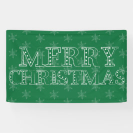 Chalk Snowflake Pattern Banner