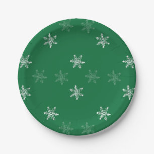 Chalk Snowflake Pattern Pappteller