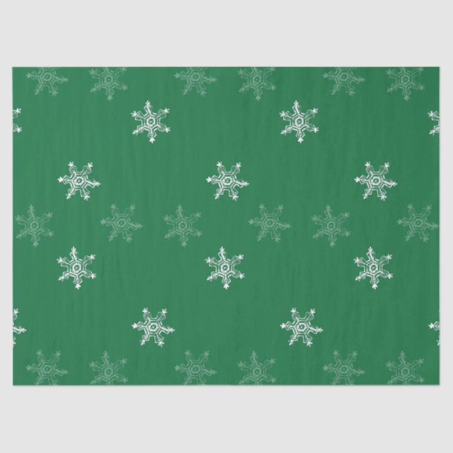 Chalk Snowflake Pattern Seidenpapier (Vorderseite)