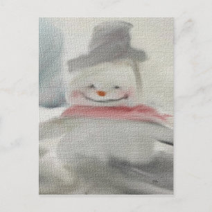 Chalk Snowman Postcards Postkarte