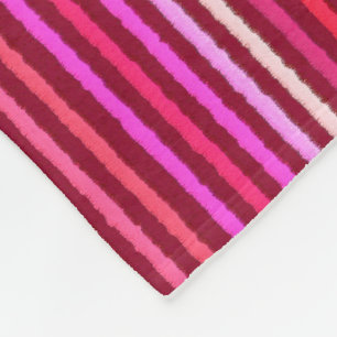 Chalk Streifen - Burgund, Violett, Rosa Fleecedecke