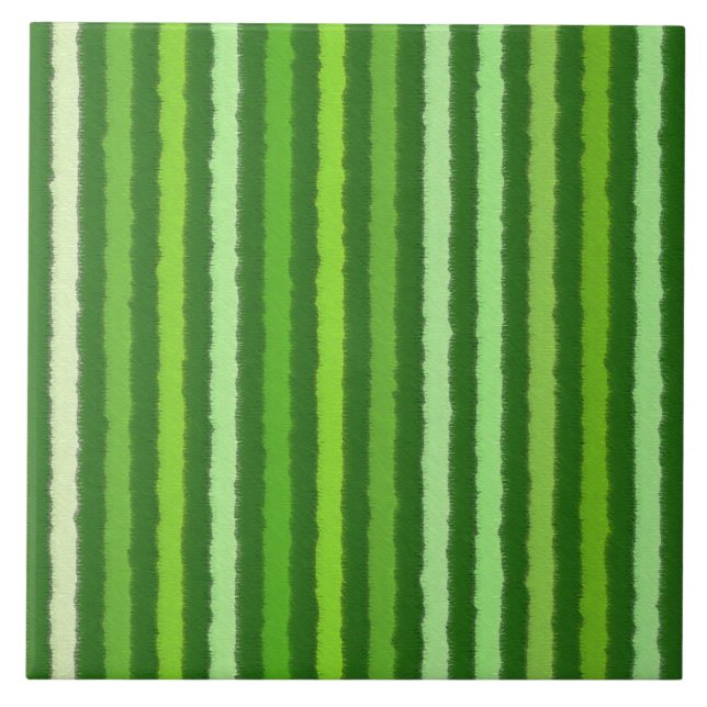 Chalk Streifen - grün und grün Fliese (Vorderseite)