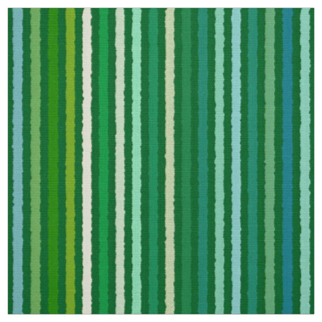 Chalk Stripes - Jade Green und Aqua Stoff (Muster)