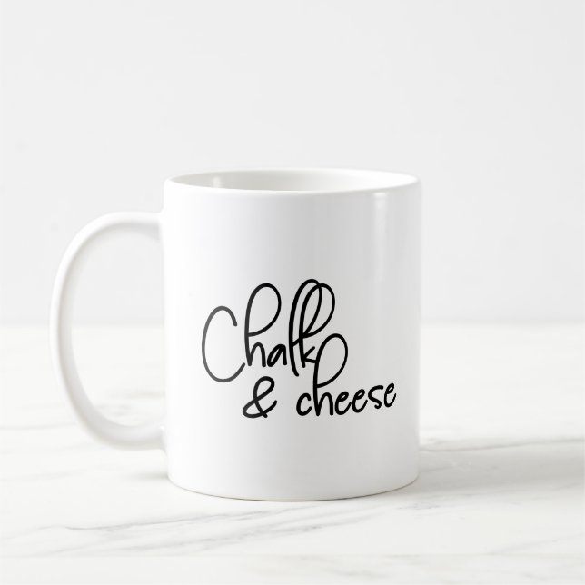 Chalk und Käse Kaffeetasse (Links)