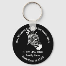 Chalk White Lost Zebra Family Zuhause-Adresse