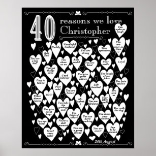 40 Geburtstag Poster Zazzle Ch