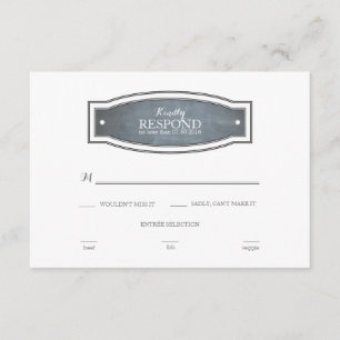 Chalkboard Abzeichen Response Card RSVP Karte