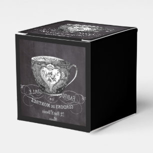 Chalkboard Alice im Wunderland Tee-Party-Tee-Tee Geschenkschachtel