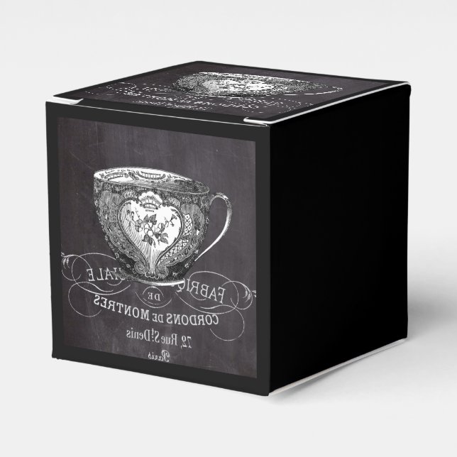 Chalkboard Alice im Wunderland Tee-Party-Tee-Tee Geschenkschachtel (Vorderseite)