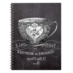 Chalkboard Alice im Wunderland Tee-Party-Tee-Tee Notizblock