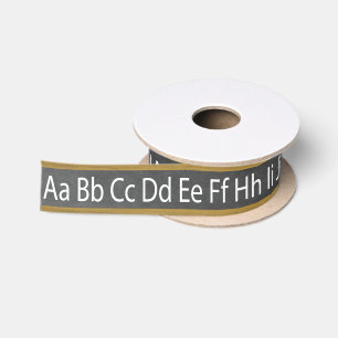 Chalkboard Alphabet Board Satinband