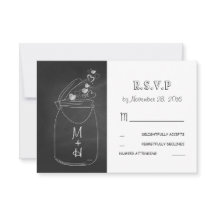 chalkboard amour coeurs mason jarre mignon RSVP