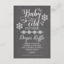 Chalkboard Baby Es ist kalt im Freien Windeldrehun