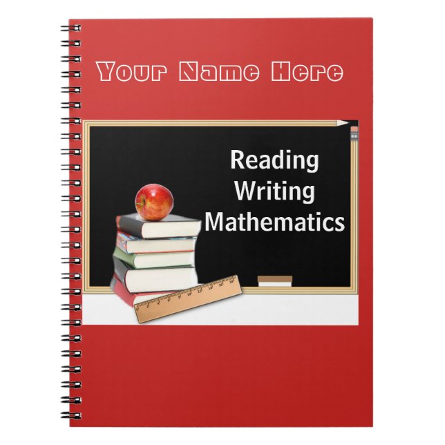 Chalkboard Back to School Notebook Notizblock (Vorderseite)