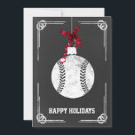 Chalkboard Baseball Player Weihnachtskarten Feiertagskarte<br><div class="desc">Chalkboard Baseball-Ornament Holiday Grußkarten von Interesse. Berufliche Urlaubskarten sind branchenspezifische Urlaubskarten. Diese Beruf-spezifischen Urlaubskarten werden Ihren Urlaubsszenarien eine Touch Einzigartigkeit verleihen</div>