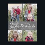 Chalkboard Bauernhof Rustikale Weihnachtskarte Feiertagspostkarte<br><div class="desc">Chalkboard Bauernhof Rustikale Weihnachtsfamilie Foto Postkarte ・ bis zu 4 Bilder hinzufügen und fügen Sie Ihre Namen!</div>