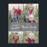 Chalkboard Bauernhof Rustikale Weihnachtskarte Feiertagspostkarte<br><div class="desc">Chalkboard Bauernhof Rustikale Weihnachtsfamilie Foto Postkarte ・ bis zu 4 Bilder hinzufügen und fügen Sie Ihre Namen!</div>