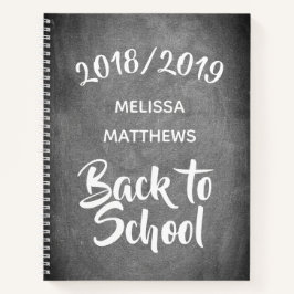 Chalkboard Blick zurück in die Schulnoten oder Ihr Notizbuch