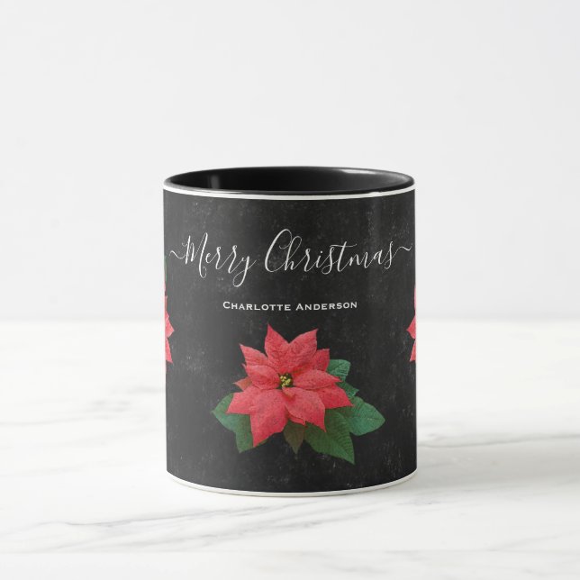 Chalkboard Botanical MerChristmas Bloral Tasse (Zentrum)