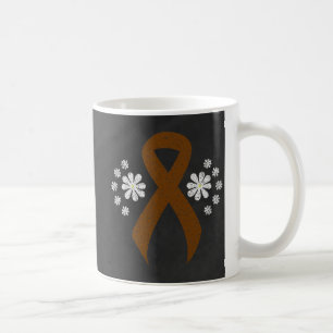 Chalkboard Brown Awareness Ribbon Kaffeetasse