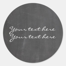 Chalkboard Chalk 2 Custom Gastgeschenk Stickers