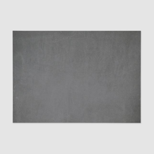 Chalkboard Chalk Grau Rustikaler Minimalwert Seidenpapier (Vorderseite)
