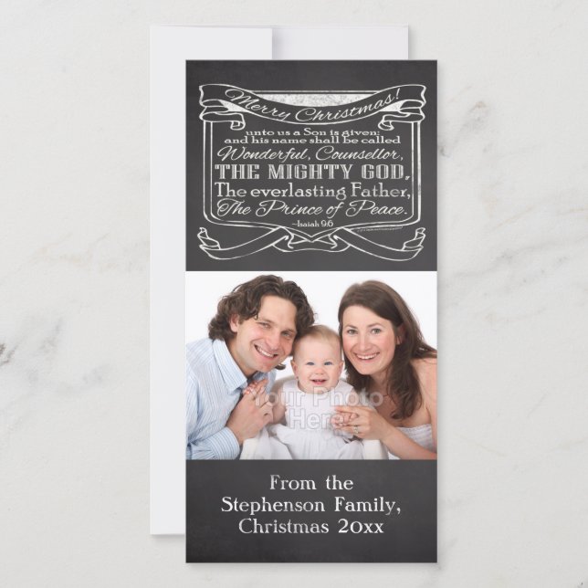 Chalkboard Christlich Weihnachten (Vorderseite)