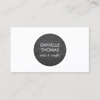 Chalkboard Circle Logo für Künstler, Crafters