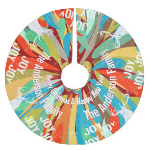 Chalkboard Crossed Arrow Dei Weihnachten Polyester Weihnachtsbaumdecke