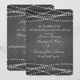 Chalkboard Custom Wedding Einladungen