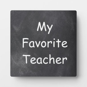 Chalkboard-Designgeschenk für Lieblings-Lehrer Fotoplatte