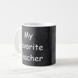 Chalkboard-Designgeschenk für Lieblings-Lehrer Kaffeetasse