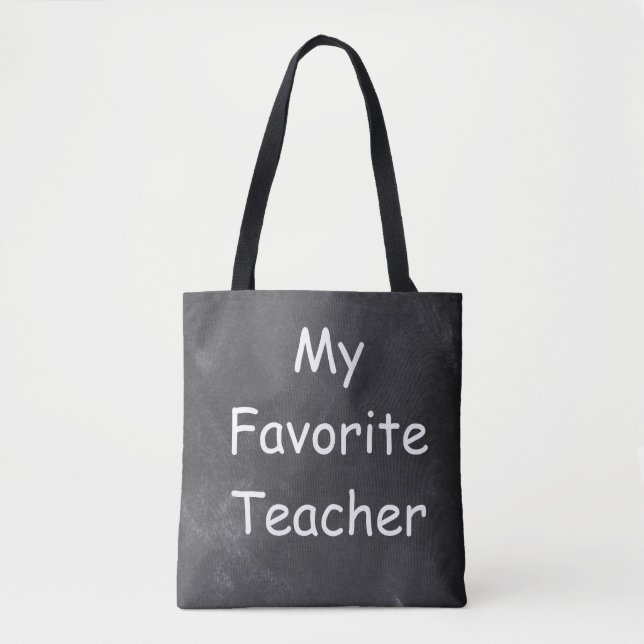 Chalkboard-Designgeschenk für Lieblings-Lehrer Tasche (Vorderseite)