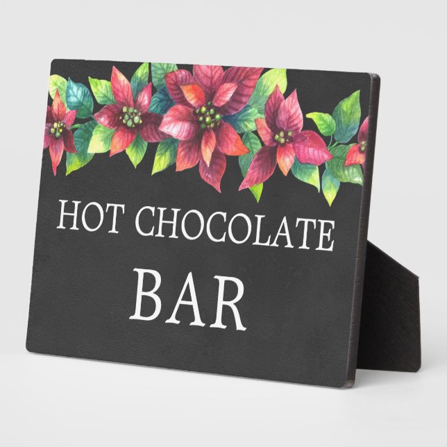 Chalkboard (faux)  Hot Chocolate sign Tabletop  Fotoplatte (Seite)