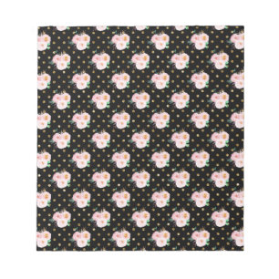 Chalkboard Floral Notizblock