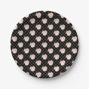 Chalkboard Floral Pappteller