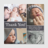Chalkboard Foto Collage Baby Dusche Vielen Dank