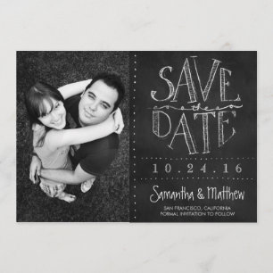 Chalkboard-Foto Save the Date