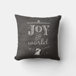 Chalkboard - Freude am Weihnachtsgel der Welt Kissen