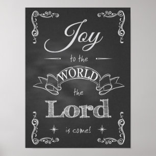 Chalkboard - Freude an der Welt Poster