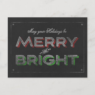 Chalkboard Frohe und helle Weihnachten