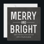 Chalkboard Frohe Weihnachts-Foto Flachkarten Feiertagskarte<br><div class="desc">Diese Urlaubskarten sind lustig & festlich!</div>