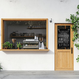 Chalkboard für allgemeine Kaffeekarten anpassen Fensteraufkleber