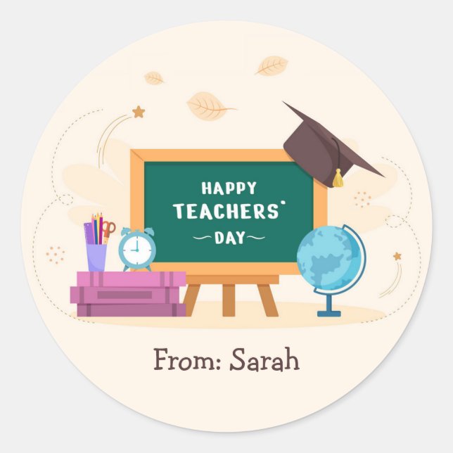 Chalkboard für Aufkleber für Lehrer (Vorderseite)