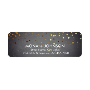 Chalkboard Gold Glitzer Sparkle Confetti Dots