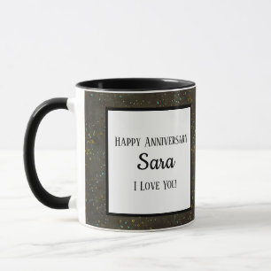 Chalkboard Gold Silver Stars Constellation Sky Tasse