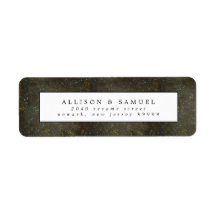 Chalkboard Gold Silver Stars Rücksendeadresse